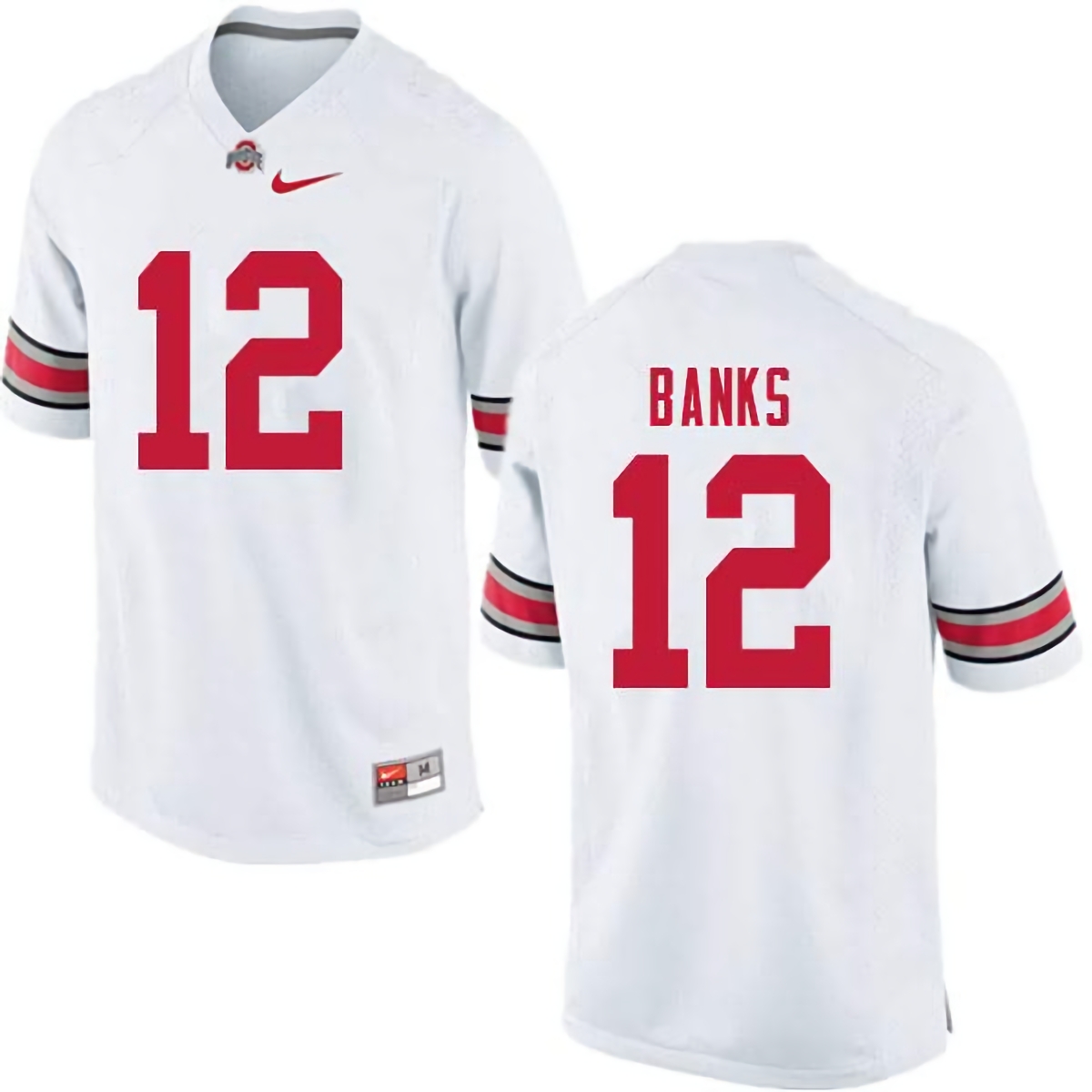 Sevyn Banks Ohio State Buckeyes Men's NCAA #12 Nike White College Stitched Football Jersey EPL3656NM